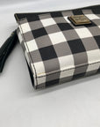 Dooney & Bourke Black & White Pebble Grain Kenzie Plaid Crossbody Bag