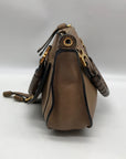 Chloe Brown Leather Marcie Double Carry Crossbody Bag