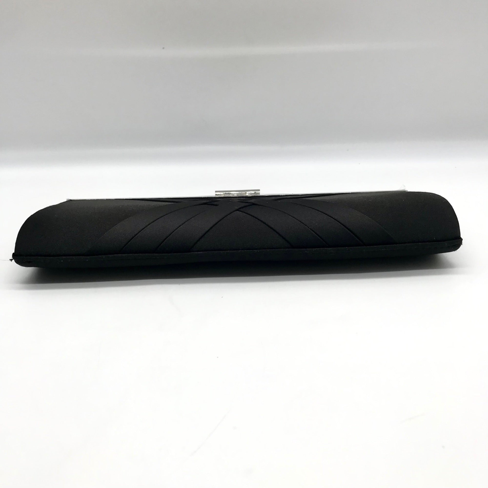 I.N.C. International Concepts Black Satin Kelsie Clutch Crossbody Bag