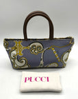 Emilio Pucci Vintage Signature Canvas Mini Tote Bag