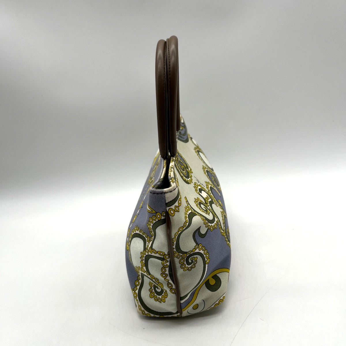 Emilio Pucci Vintage Signature Canvas Mini Tote Bag