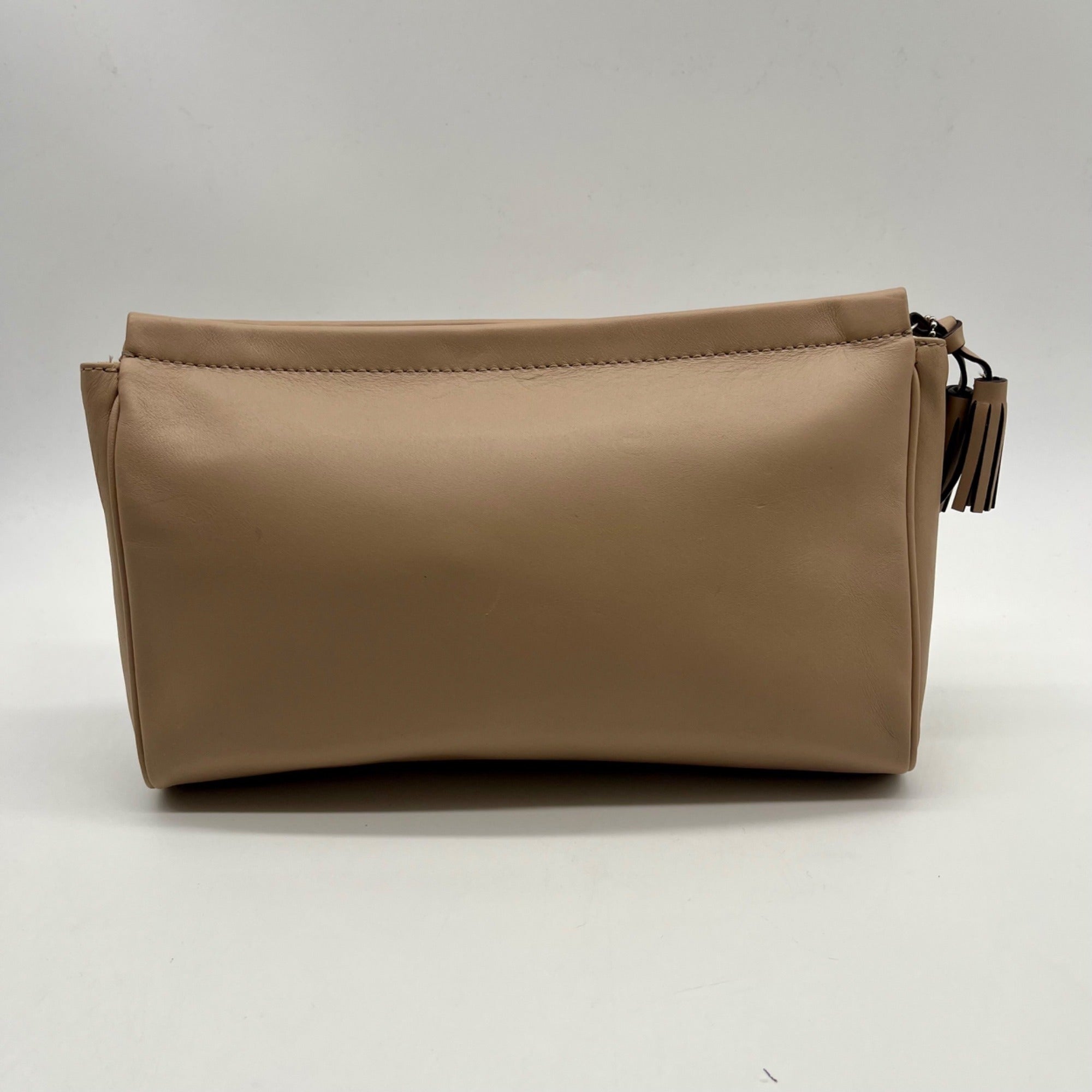 Coach Beige Leather Clutch Wristlet