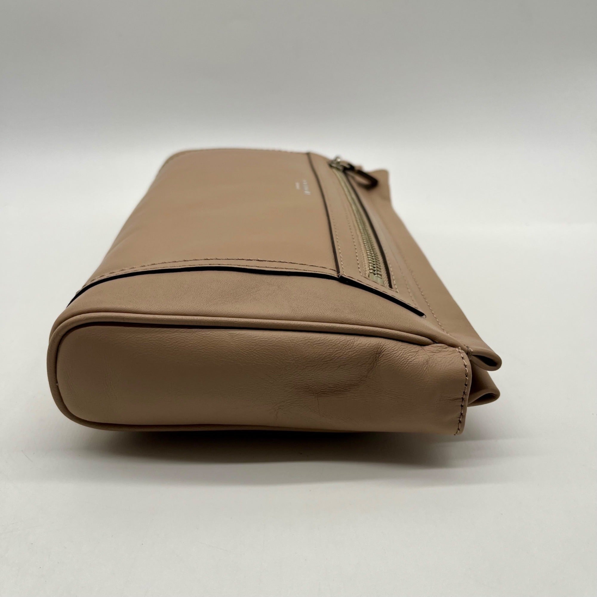 Coach Beige Leather Clutch Wristlet
