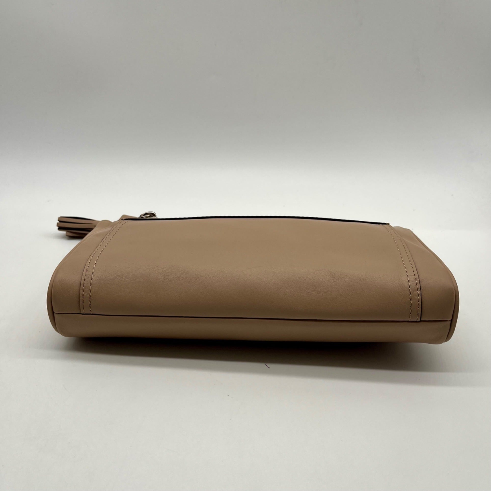 Coach Beige Leather Clutch Wristlet