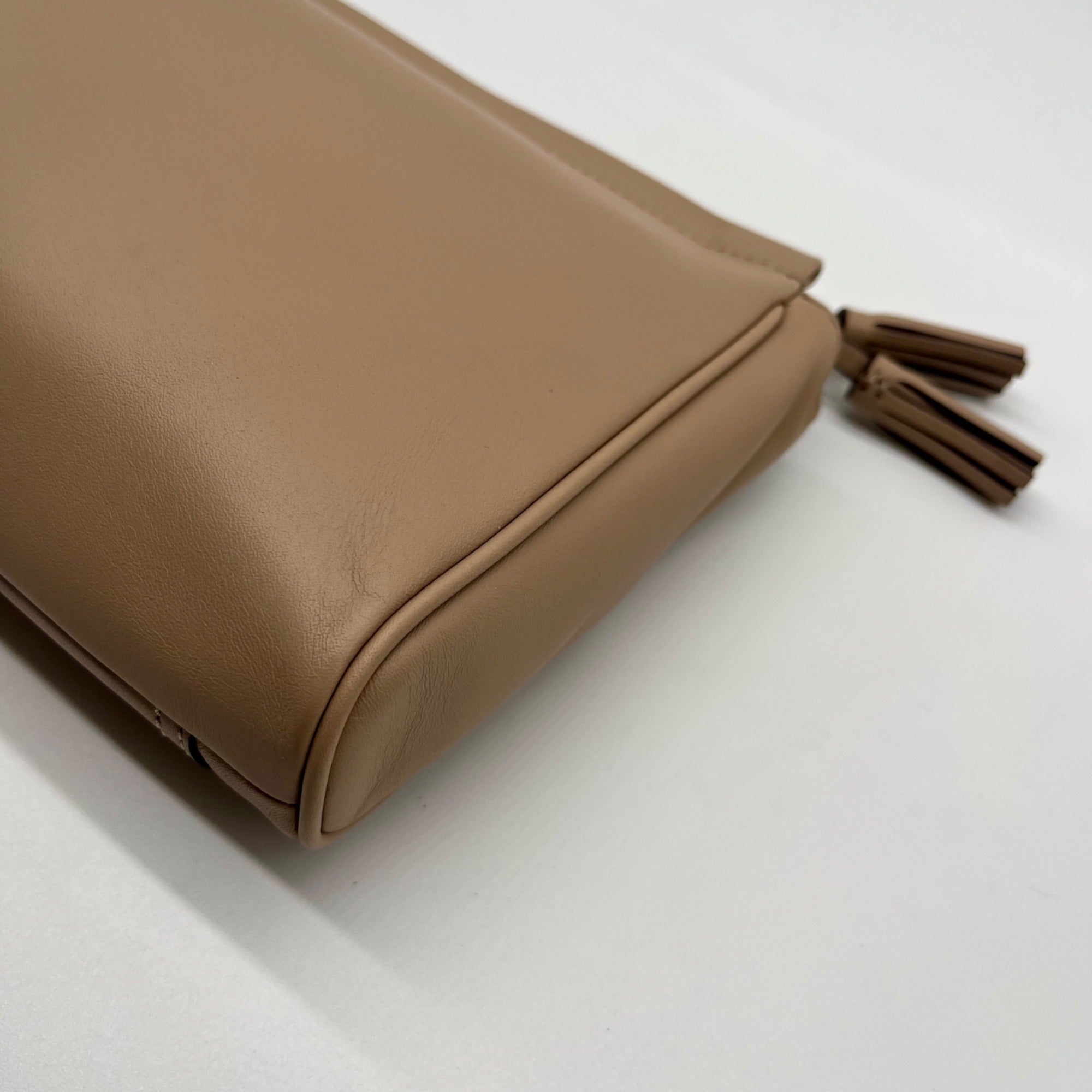 Coach Beige Leather Clutch Wristlet