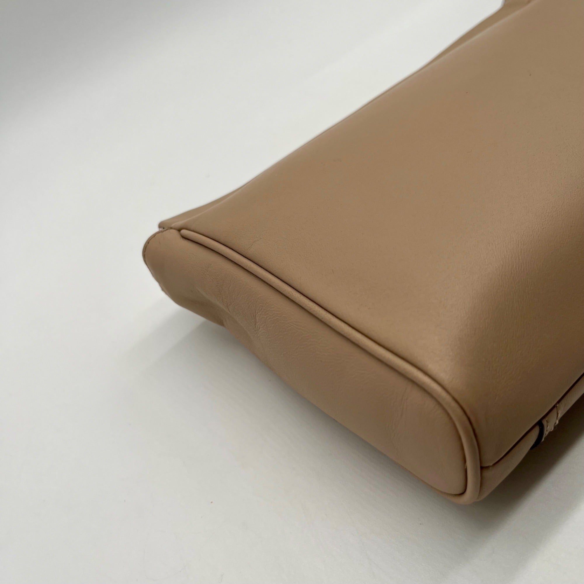 Coach Beige Leather Clutch Wristlet