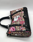 Ed Hardy Leopard Skull Tattoo Satchel Bag