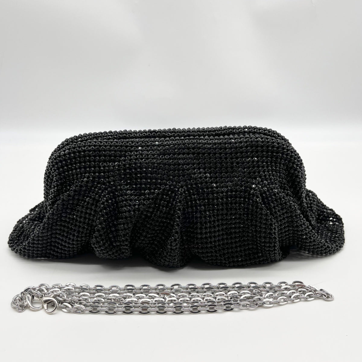 I.N.C. International Concepts Black Pleated Convertible Clutch