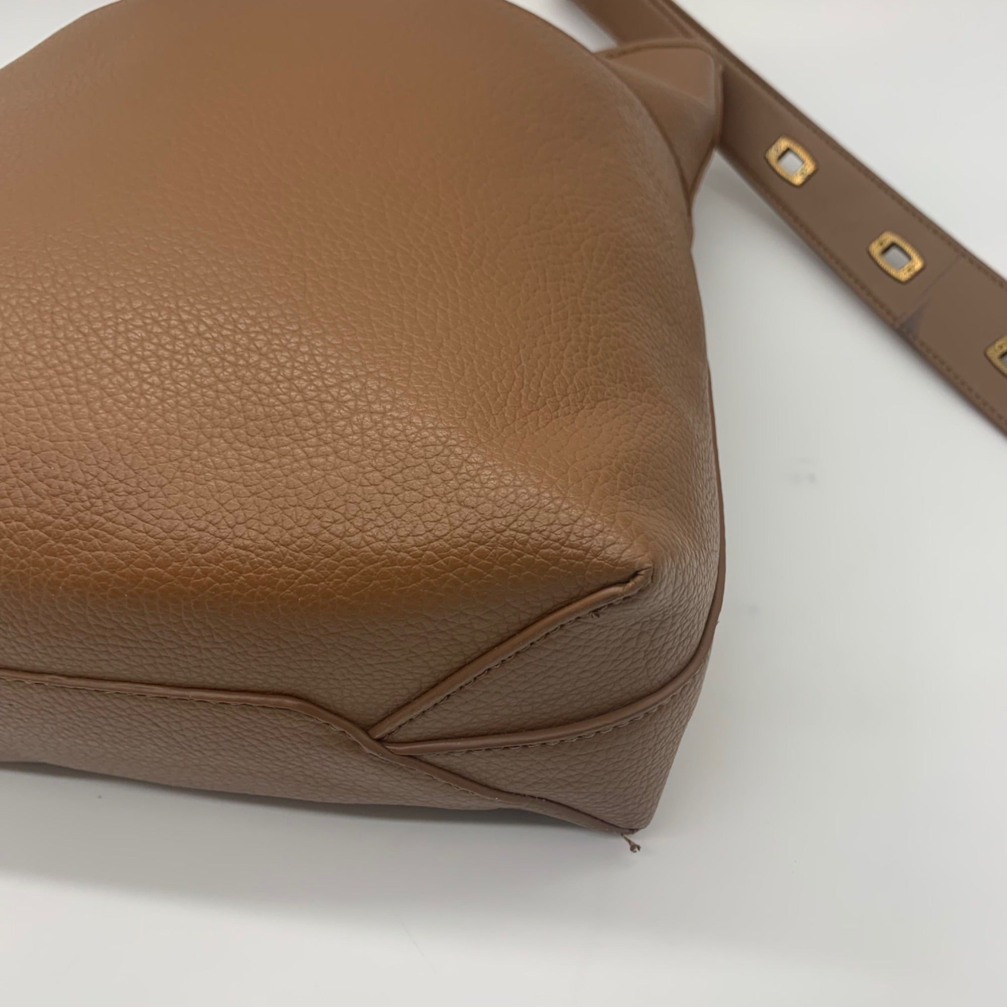 Steve Madden Brown Faux Leather Turn lock Shoulder Bag &amp; Wallet