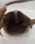 Steve Madden Brown Faux Leather Turn lock Shoulder Bag & Wallet