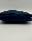 Michael Kors Blue Quilted Nylon Crossbody Bag