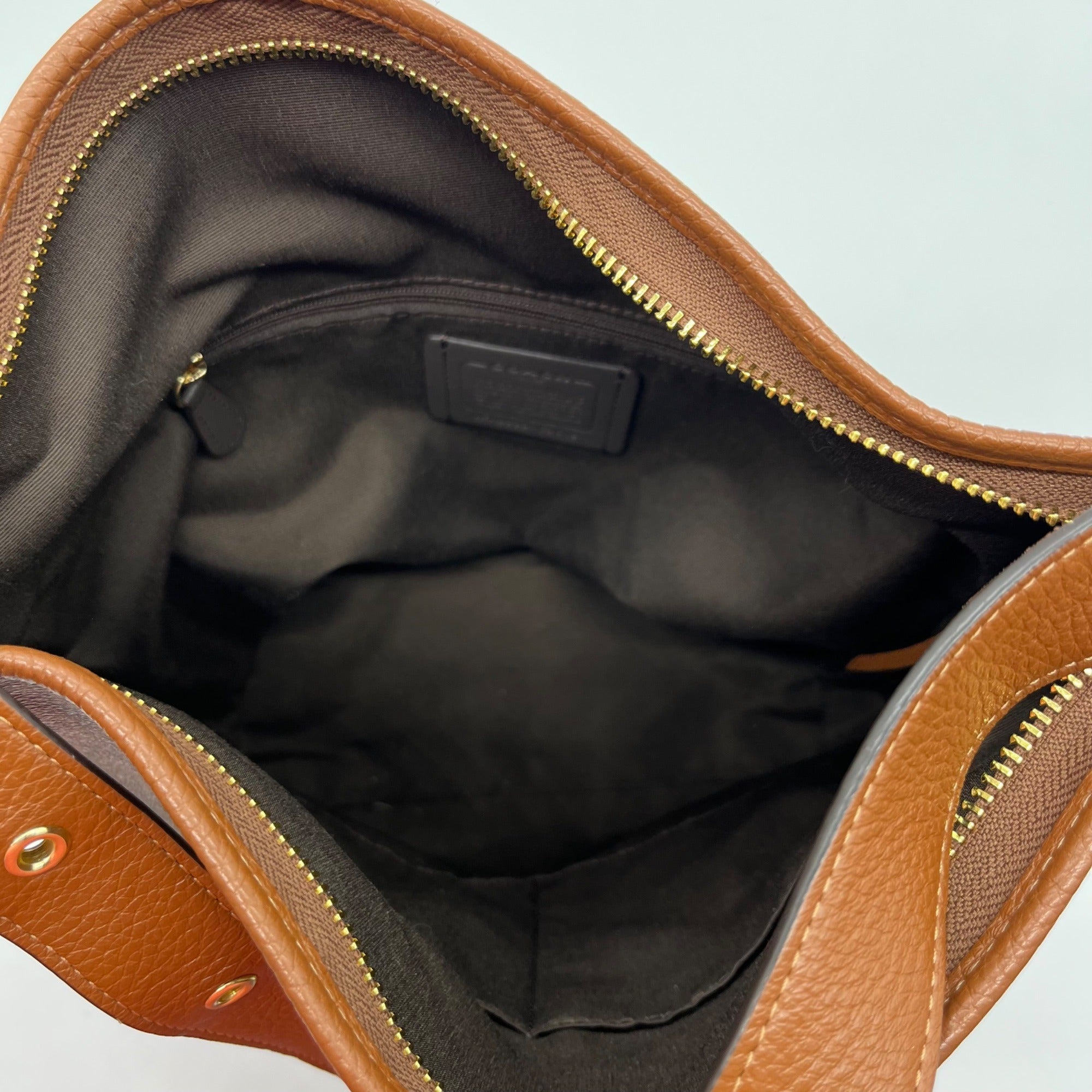 Coach Brown Signature Coated Canvas Val Duffle Bag C2819
