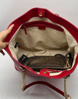 I.N.C. International Concepts Red Zoiey 2-in-1 Leather Shoulder Bag