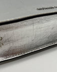 Silver Michael Kors Grace Envelope Clutch Bag