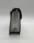 Silver Michael Kors Grace Envelope Clutch Bag