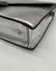 Silver Michael Kors Grace Envelope Clutch Bag