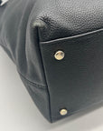 Kate Spade Large Larchmont Avenue  Black Pebbled Leather Tote Bag