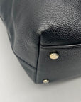 Kate Spade Large Larchmont Avenue  Black Pebbled Leather Tote Bag