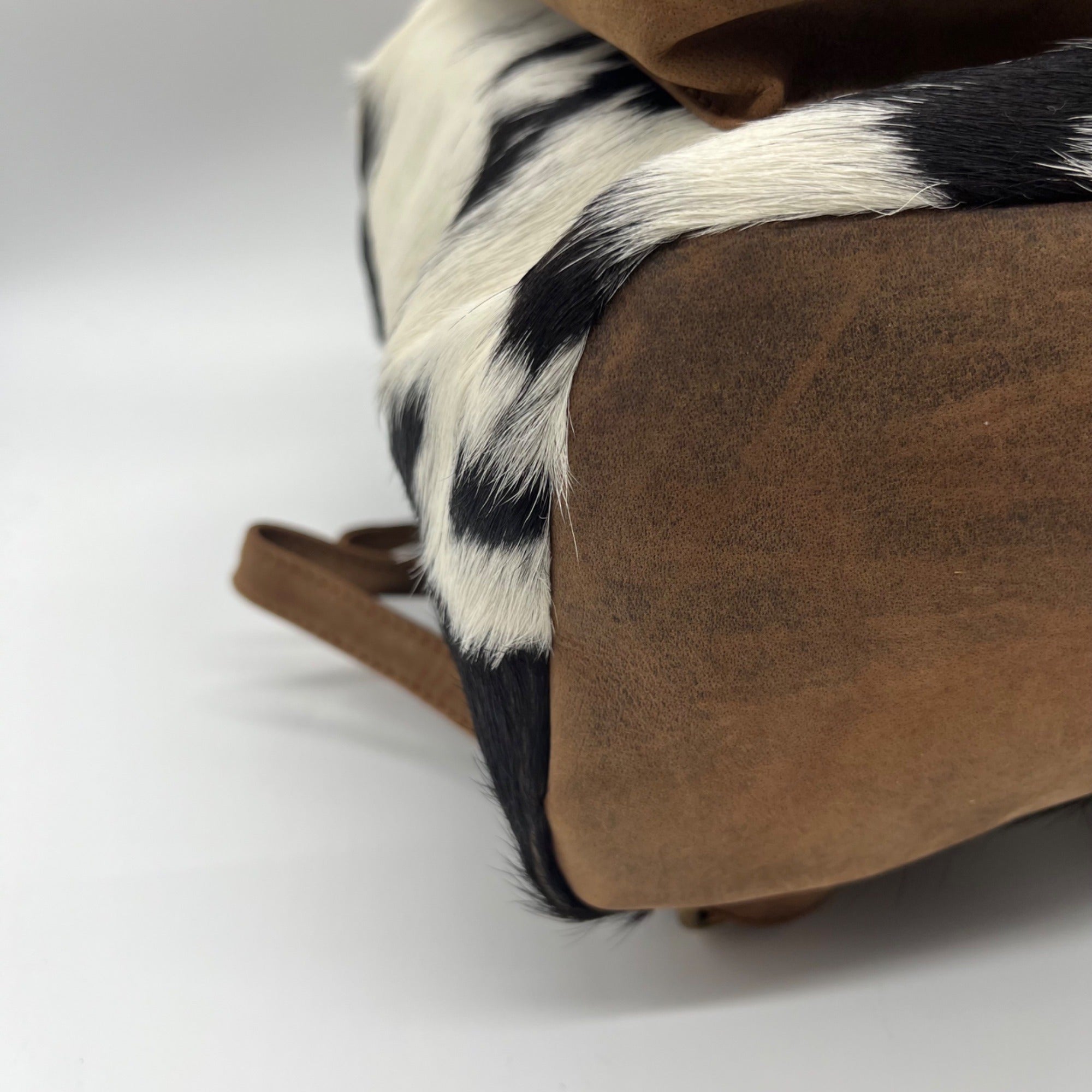 Loyal West Black &amp; White Cowhide Backpack