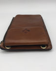 Patricia Nash Brown Leather Phone Clutch