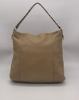 Coach Camel Brown Pebbled Leather Isabelle Shoulder Bag