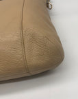 Coach Camel Brown Pebbled Leather Isabelle Shoulder Bag