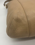 Coach Camel Brown Pebbled Leather Isabelle Shoulder Bag