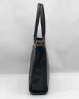 Kate Spade Black Pebbled Leather Lynne Bubbles Perforated Perri Lane Tote Bag