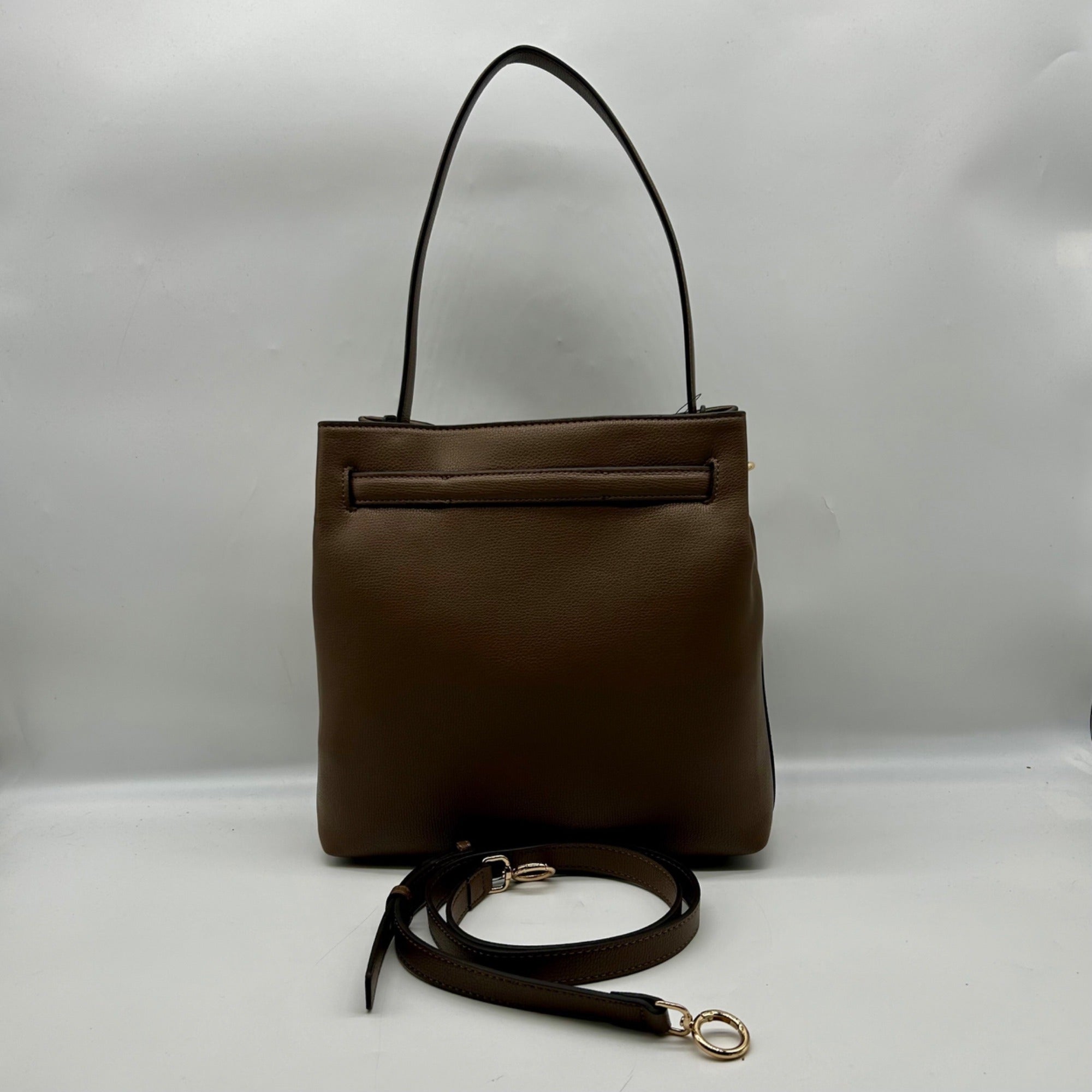 Nine West Brown Leather Crossbody Bag