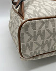 Michael Kors Cream Monogram Print Abbey Backpack
