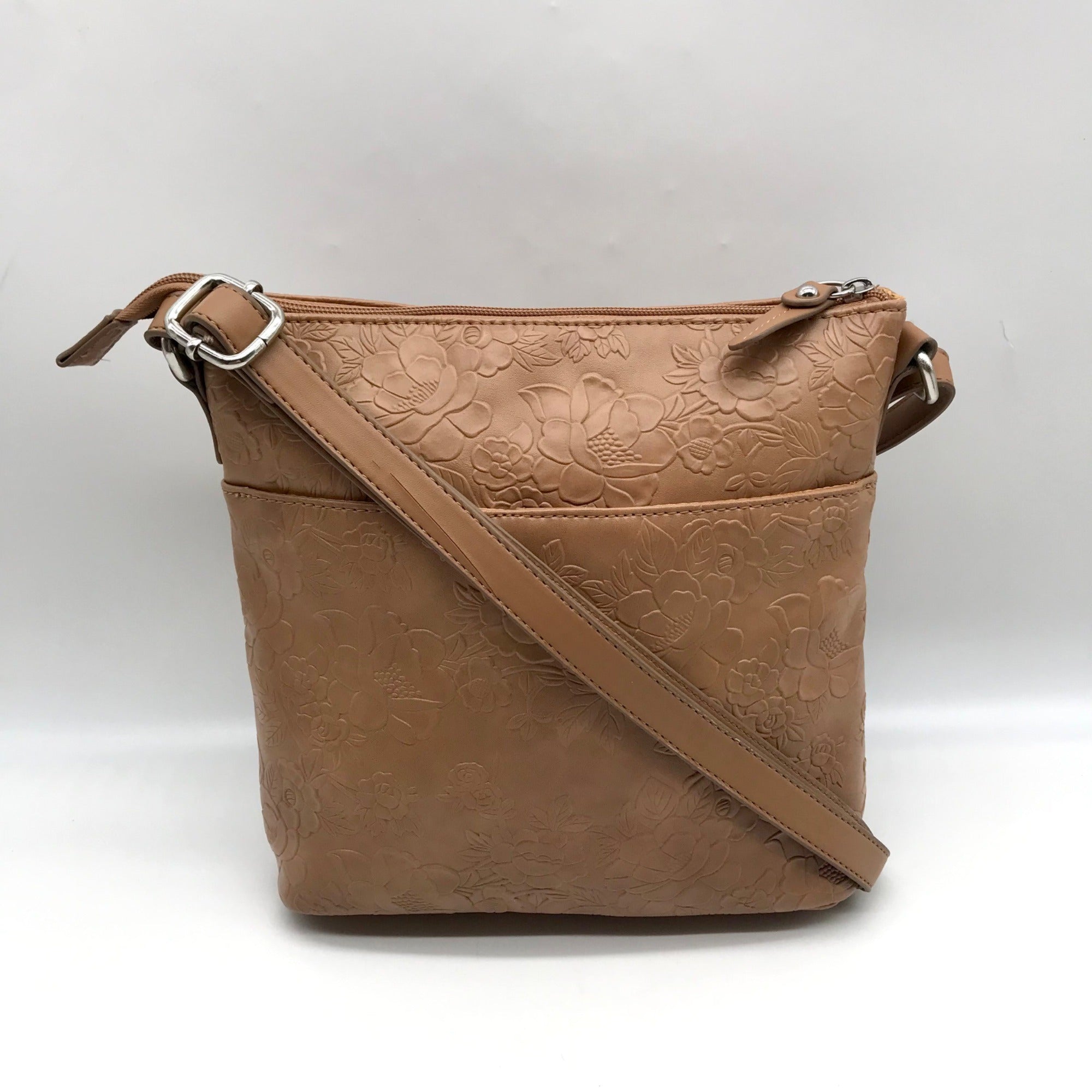 Giani Bernini Brown Pebble Crossbody Bag