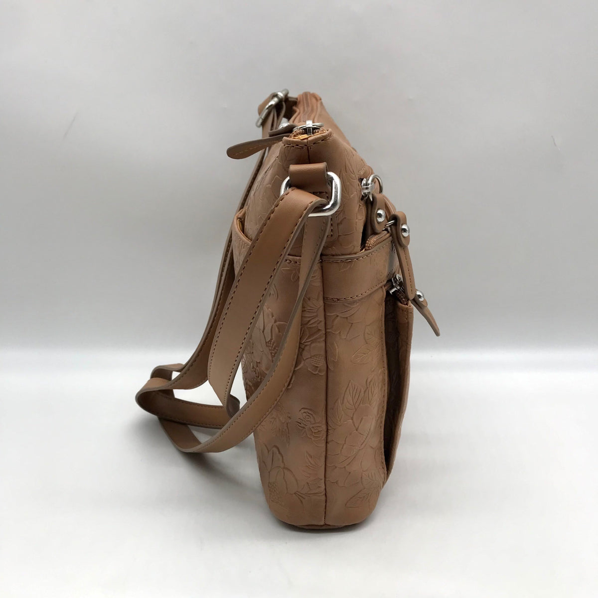Giani Bernini Brown Pebble Crossbody Bag