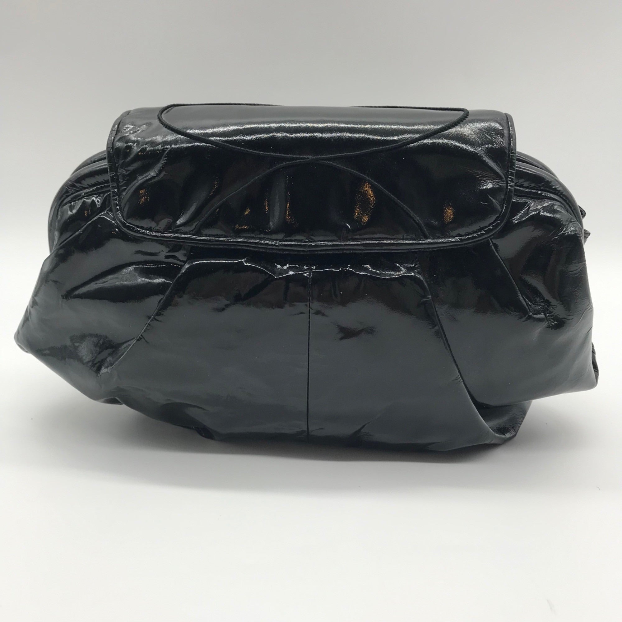 Sharif Black Faux Leather Shoulder Bag