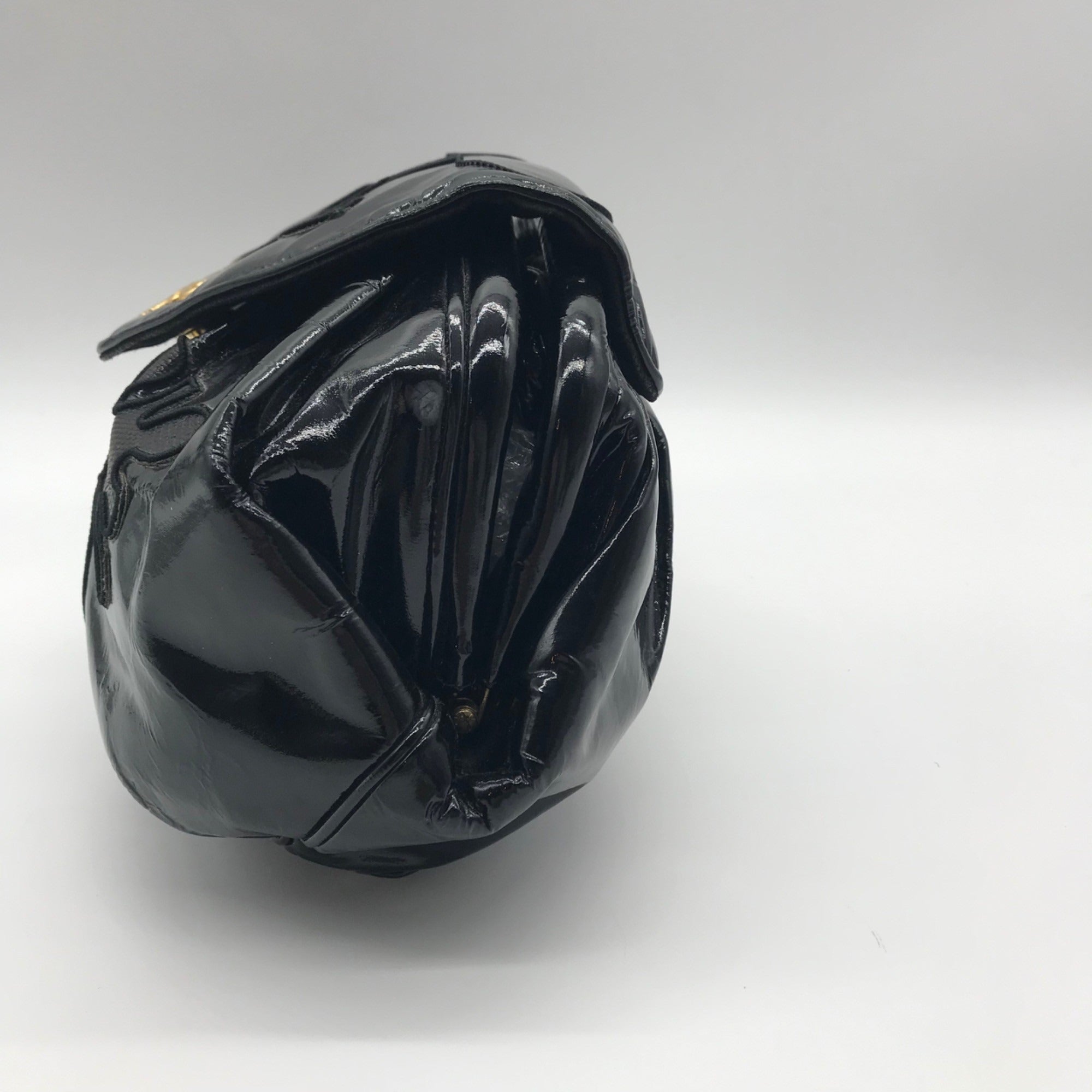 Sharif Black Faux Leather Shoulder Bag
