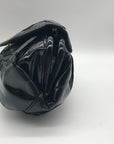 Sharif Black Faux Leather Shoulder Bag