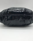 Sharif Black Faux Leather Shoulder Bag