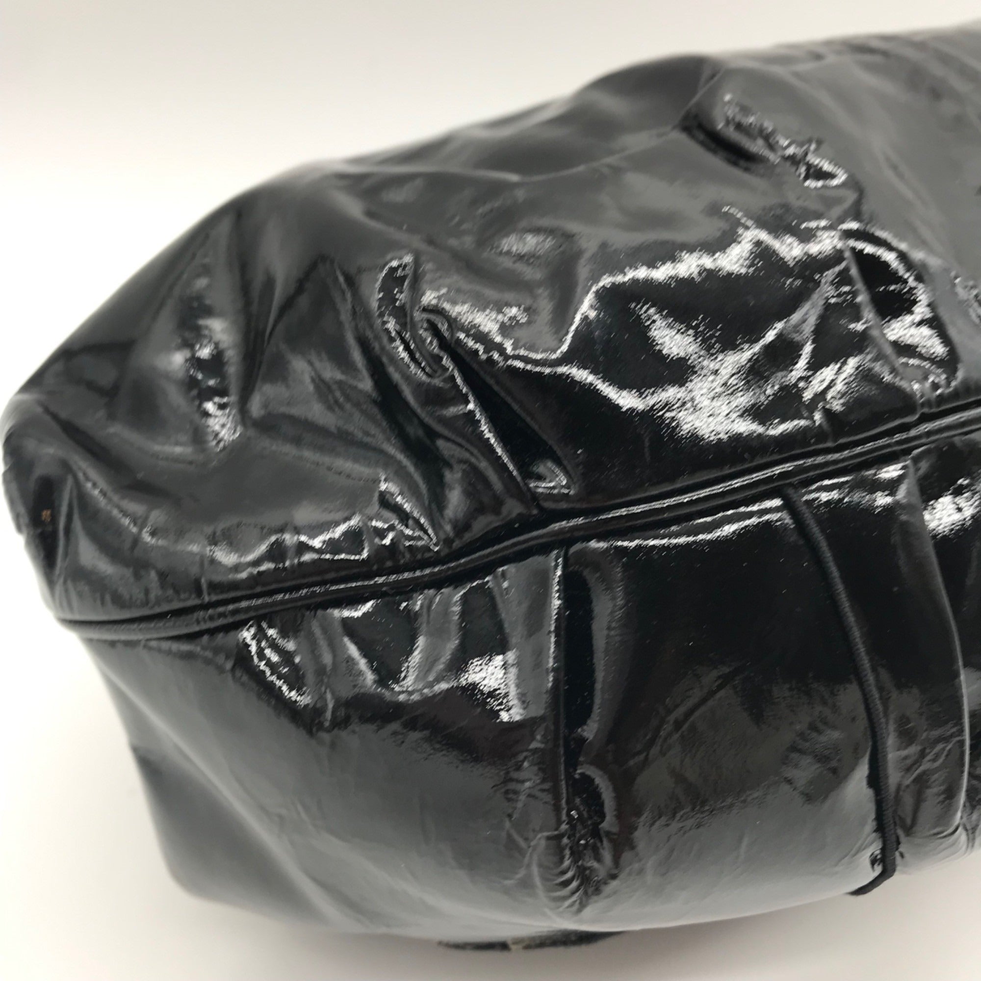 Sharif Black Faux Leather Shoulder Bag