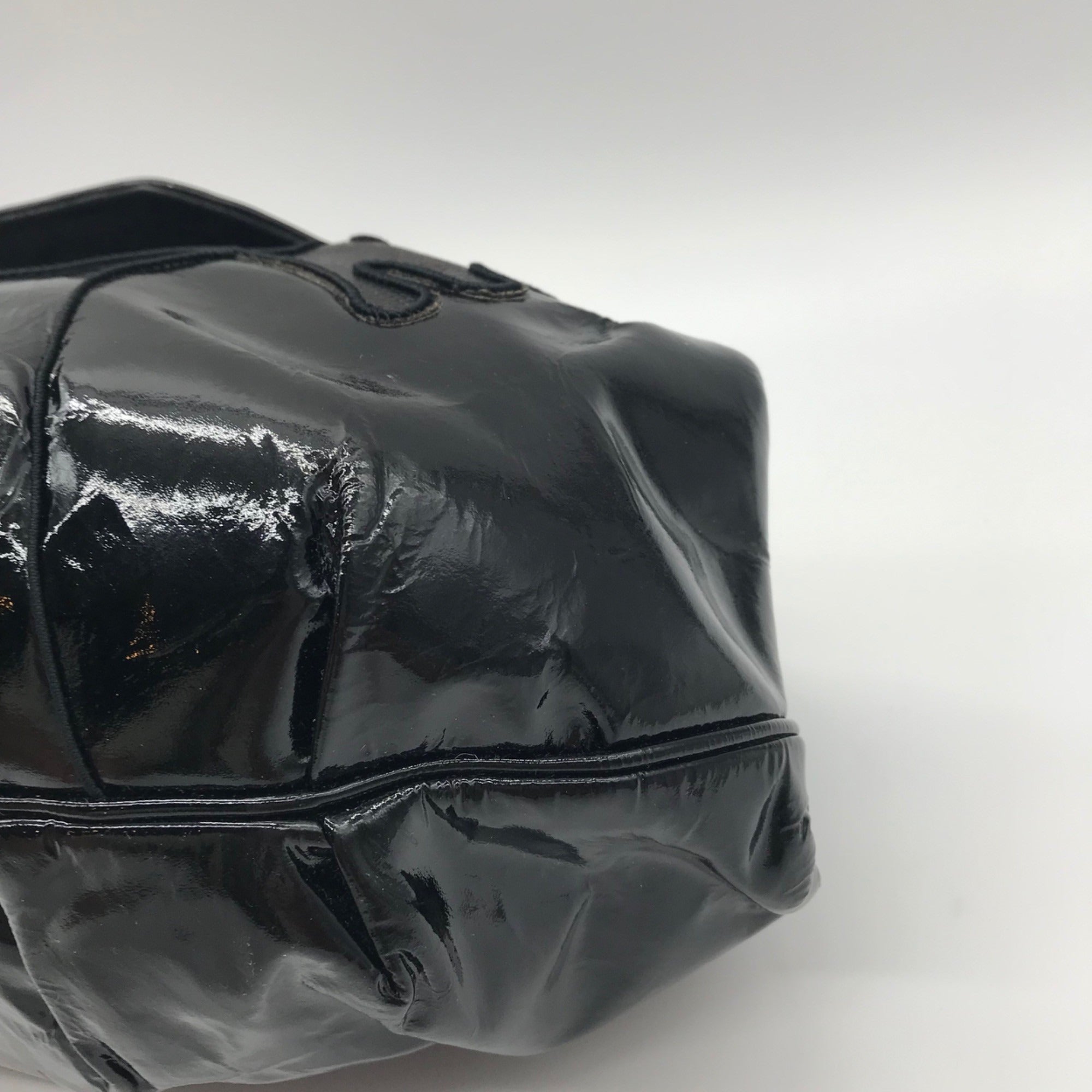 Sharif Black Faux Leather Shoulder Bag