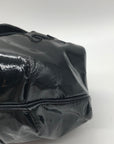 Sharif Black Faux Leather Shoulder Bag