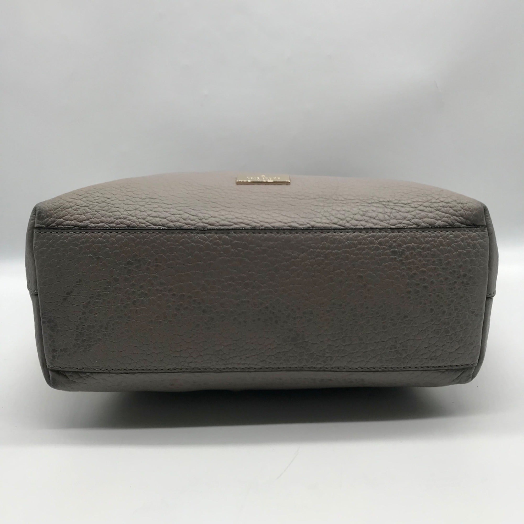 Kate Spade Gray Pebbled Leather Prospect Place Kaia Shoulder Bag
