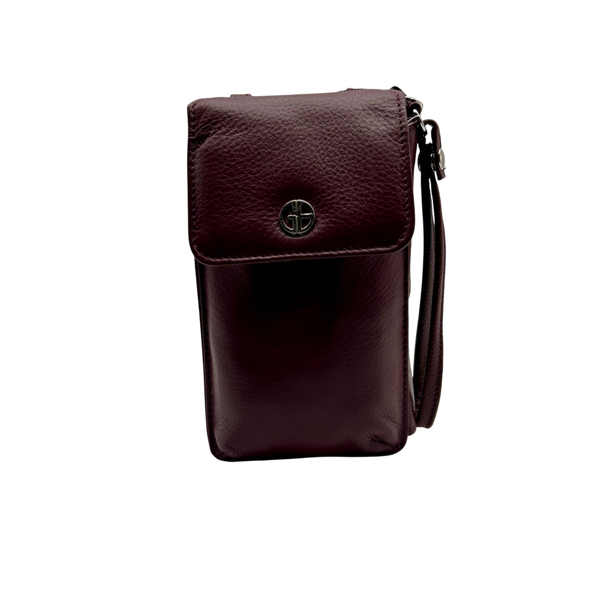 Giani Bernini Purple Leather Crossbody Wallet