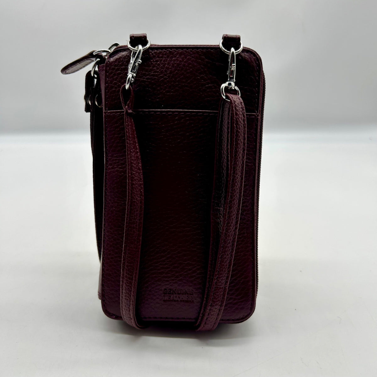 Giani Bernini Purple Leather Crossbody Wallet