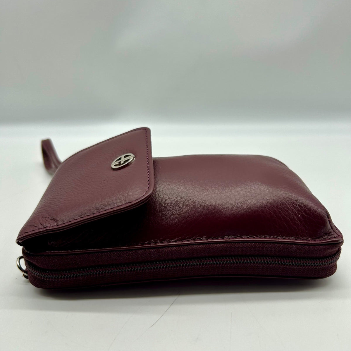 Giani Bernini Purple Leather Crossbody Wallet