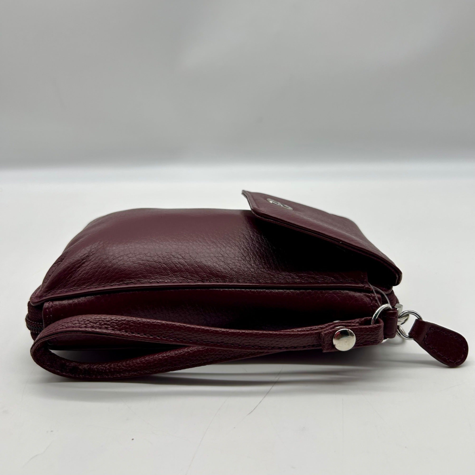 Giani Bernini Purple Leather Crossbody Wallet