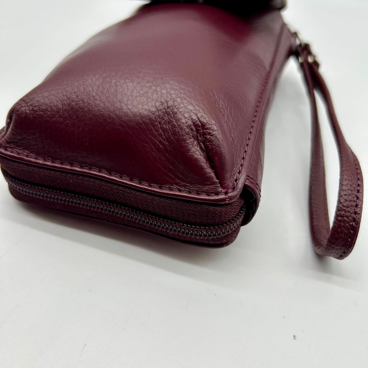 Giani Bernini Purple Leather Crossbody Wallet
