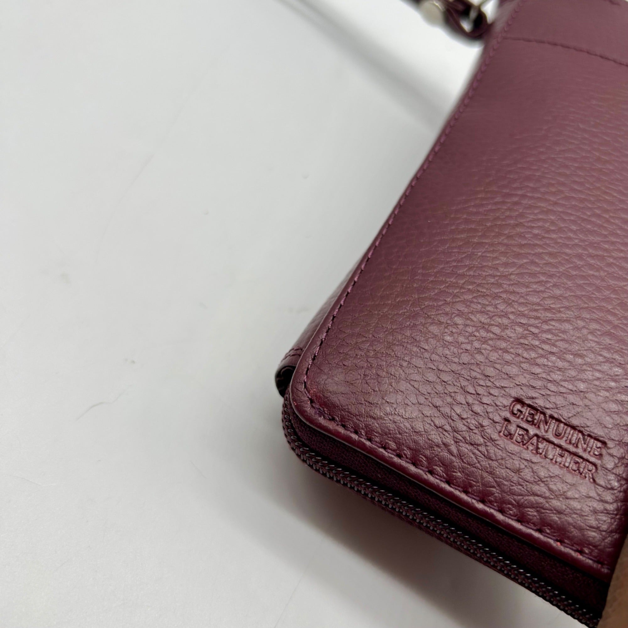 Giani Bernini Purple Leather Crossbody Wallet