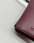 Giani Bernini Purple Leather Crossbody Wallet
