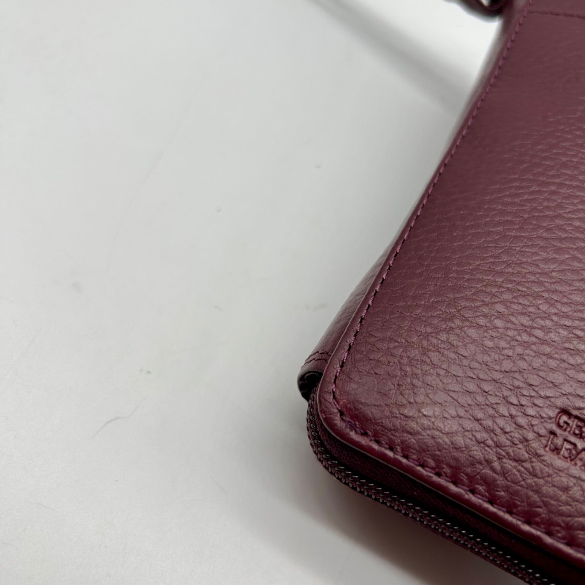 Giani Bernini Purple Leather Crossbody Wallet