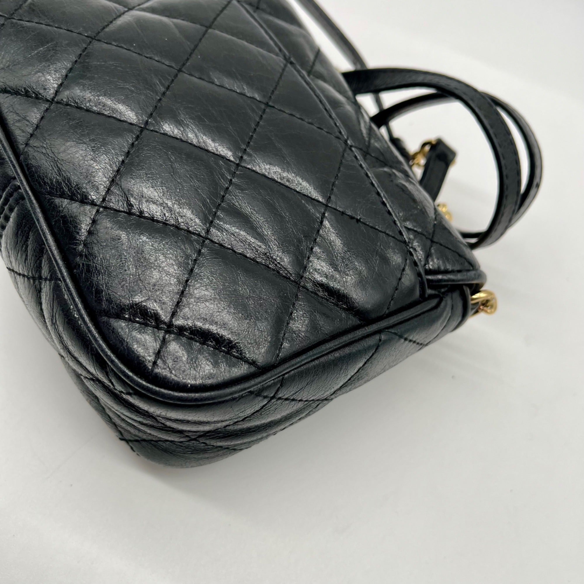 Michael Kors Black Leather Fulton Crossbody Bag