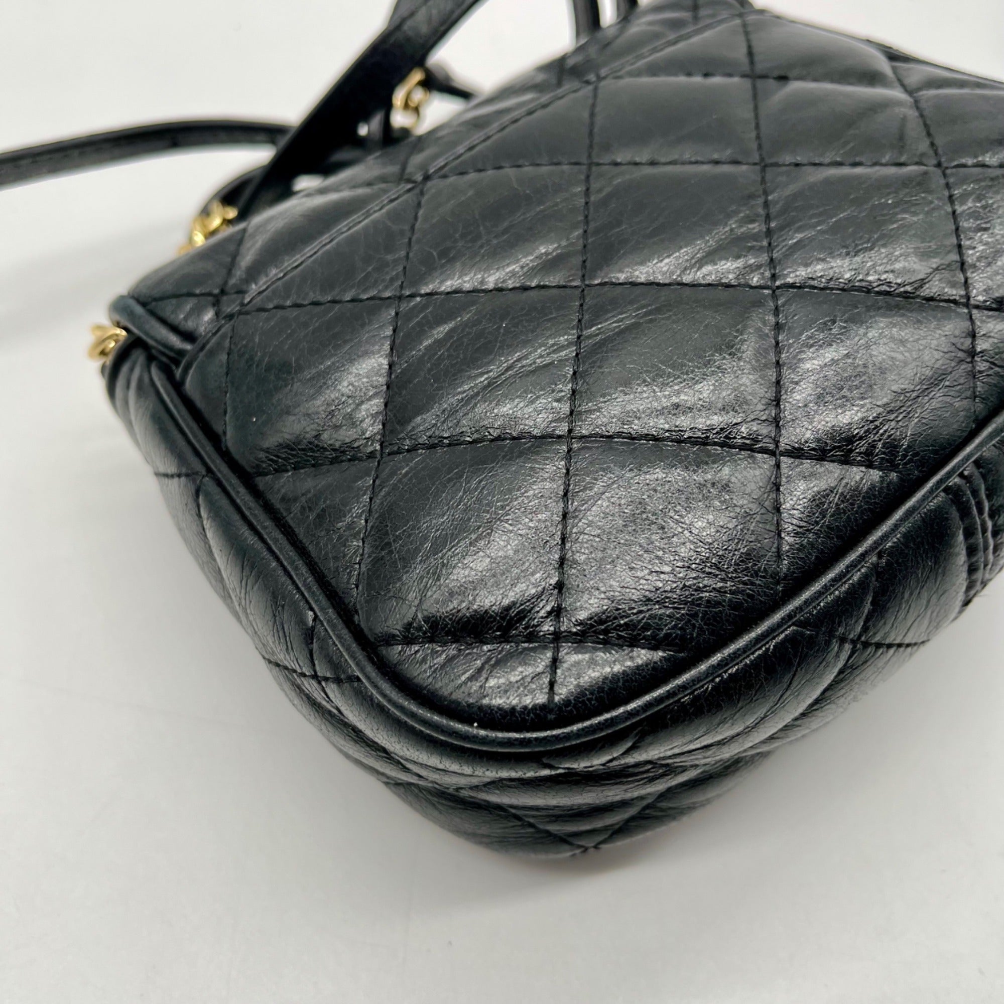 Michael Kors Black Leather Fulton Crossbody Bag
